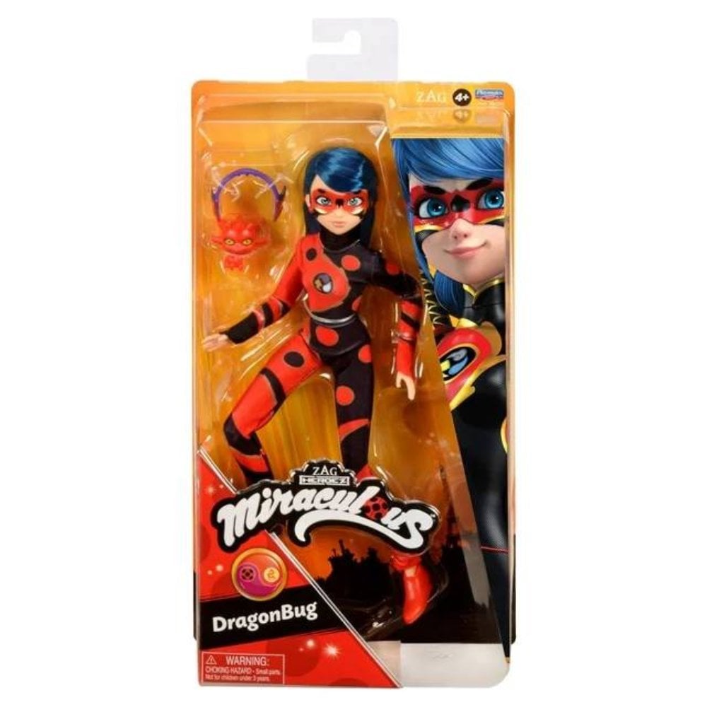 Papusa Miraculous Ladybug Dragon Bug, 30 cm
