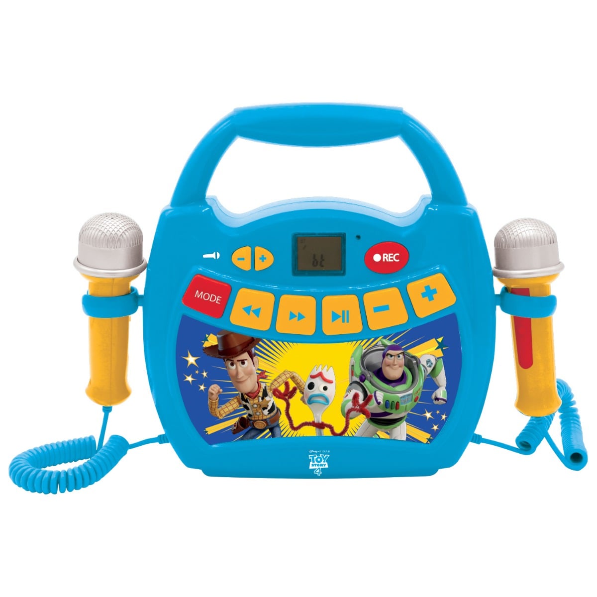 Karaoke Portabil Toy Story 4 cu 2 Microfoane
