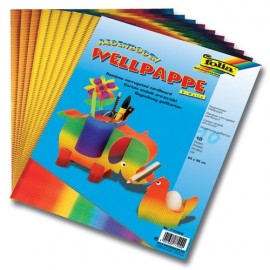 Set Carton Ondulat Curcubeu 50*70 cm | Folia Paper