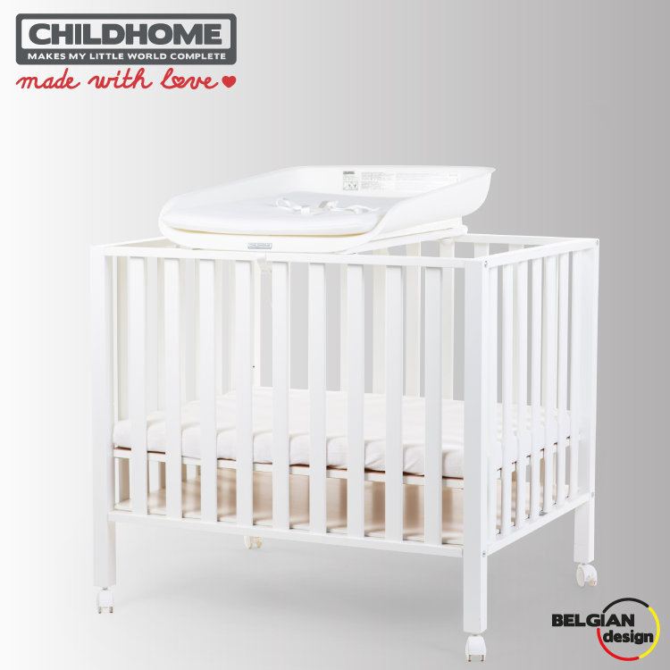 Masa de infasat Childhome Evolux, Alb - imagine 3