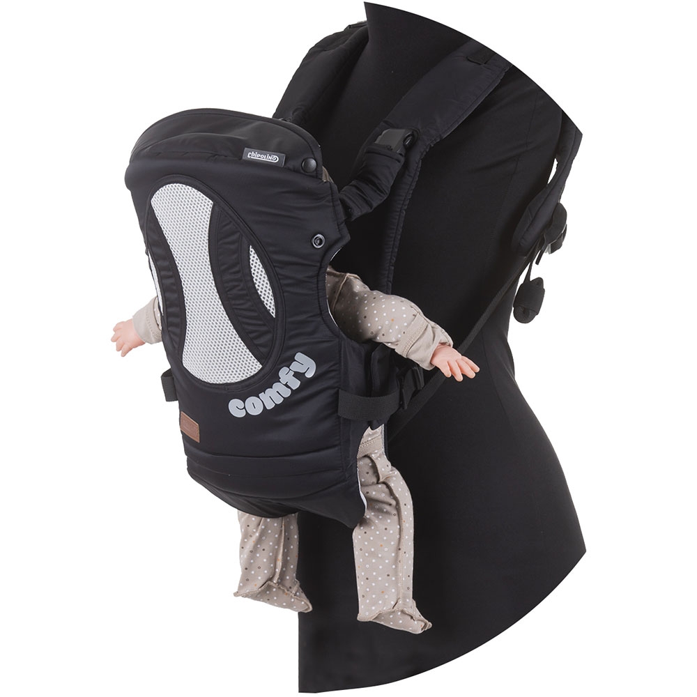 Marsupiu Chipolino Comfy Black Grey, 4 Pozitii - imagine 6