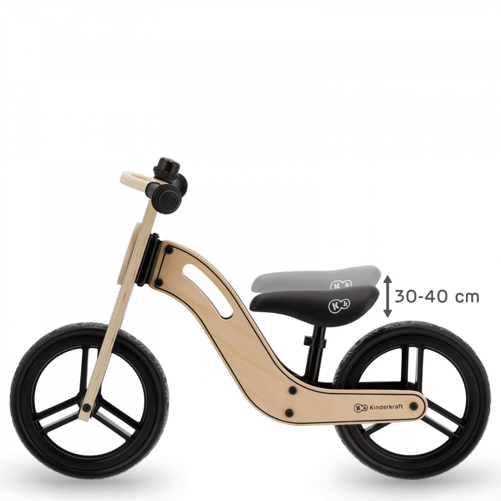 Bicicleta Echilibru Kinderkraft Uniq Natural - imagine 3