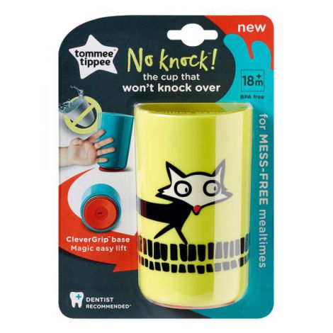 Cana No Knock Tommee Tippee, 300 ml, Vulpe Galbena - imagine 2