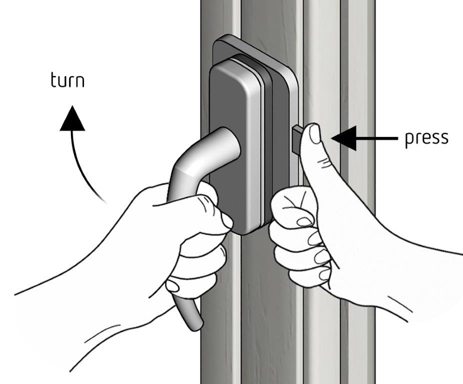 Siguranta usi balcon Reer 70010 - imagine 4