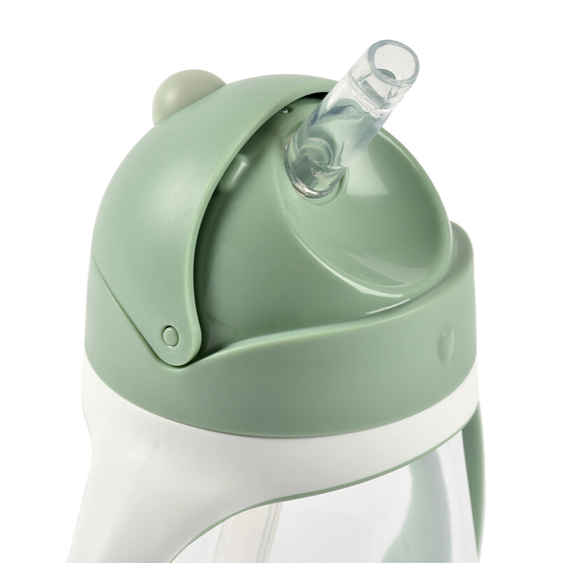 Cana cu pai Tritan Beaba 300 ml Sage Green - imagine 2