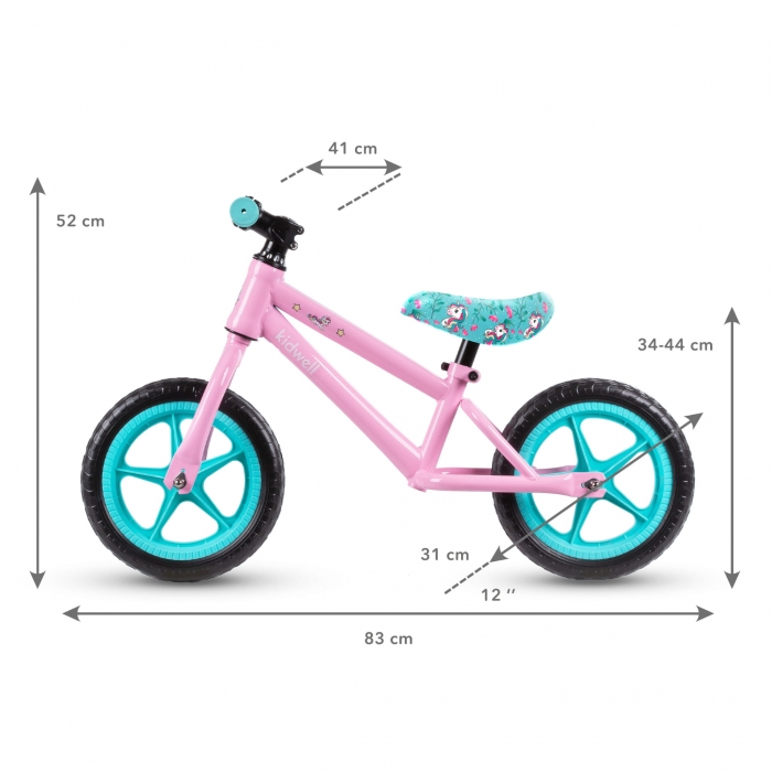 Bicicleta Kidwell Unicorn 12" Fără Pedale - imagine 5
