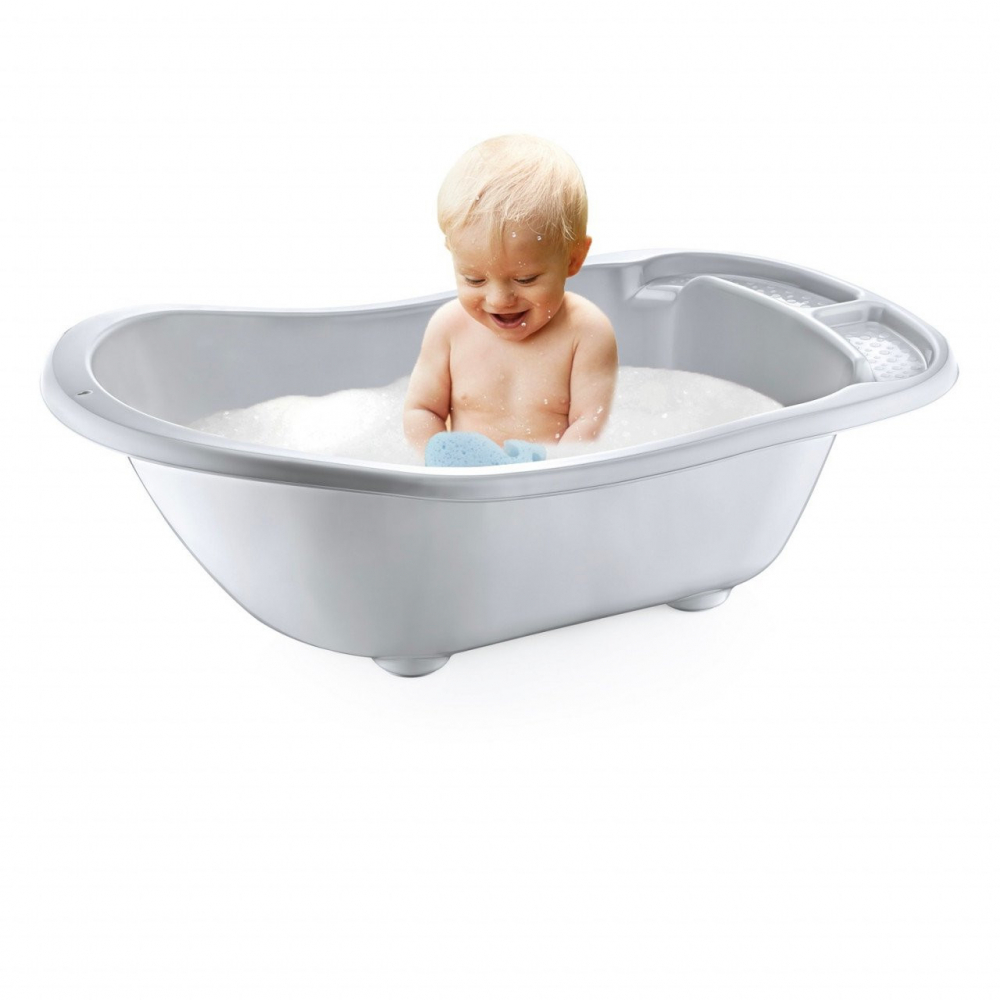 Cadită Baie Bebe BabyJem Gri, 0-36 luni - imagine 2