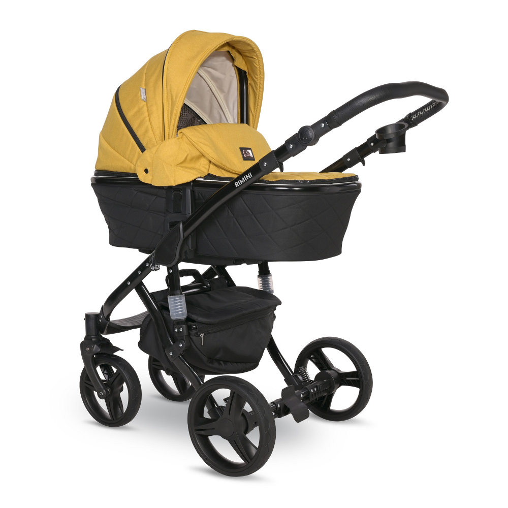Carucior 2 in 1 Lorelli Rimini Premium, Lemmon Curry - imagine 4