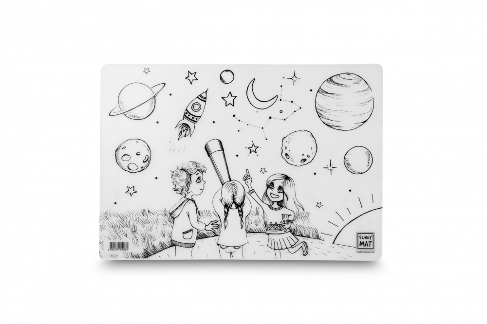 Funny Mat Stele 48x33.5 cm - Plansă Reutilizabilă Colorat