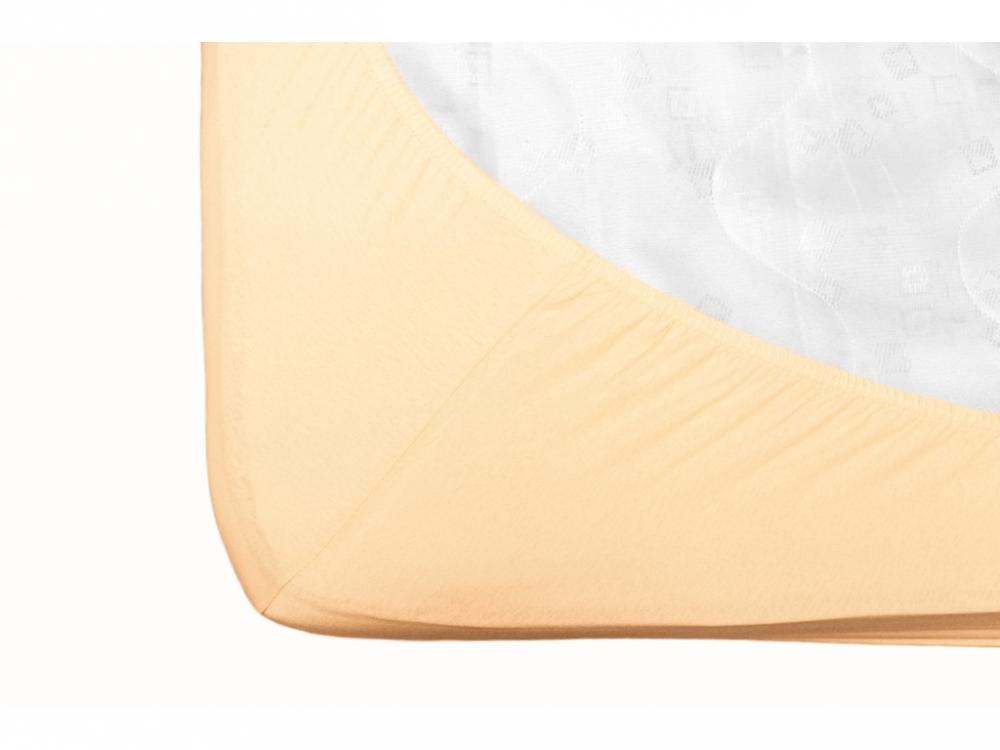 Cearsaf Jerse Bumbac Bej Fiki Miki 120x60 cm