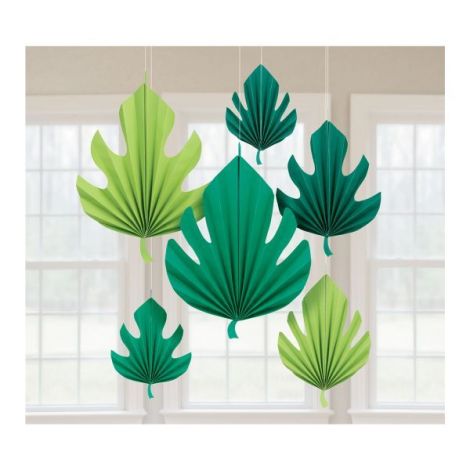 Decor Frunze Palmier Amscan 6buc | Petrecere Tropicale