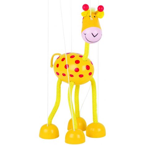 Marioneta Girafa Goki - Jucărie Lemn 3 ani+