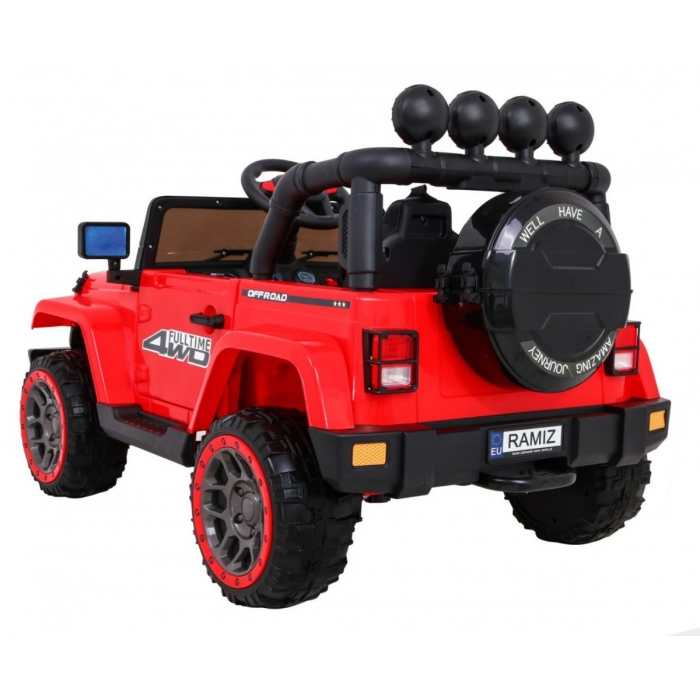 Mașinuță Electrică Ramiz 140W Roșu cu Telecomandă - imagine 4