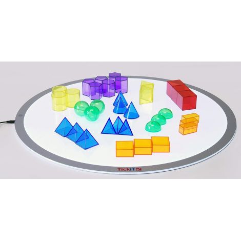 Tickit Set 36 Corpuri Geometrice Translucide - imagine 8