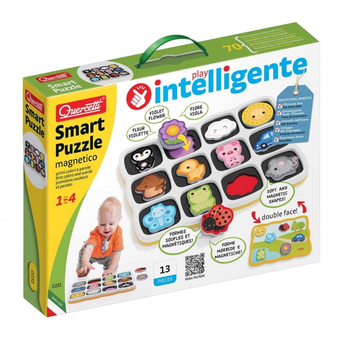 Puzzle Quercetti Resigilat | Primele Cuvinte & Culori