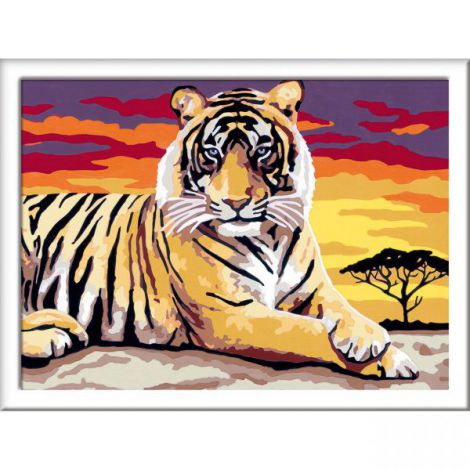 Pictura pe numere Tigru Ravensburger - imagine 2
