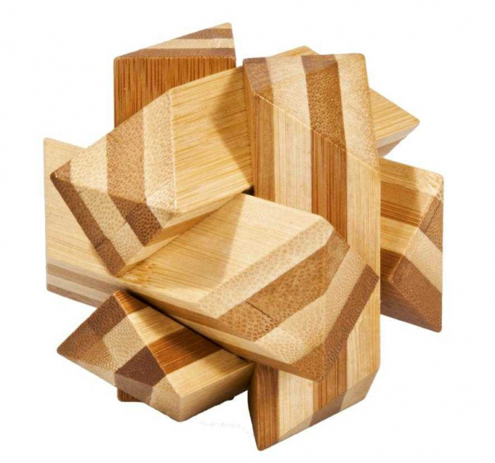 Joc logic Angular Knot Fridolin din bambus