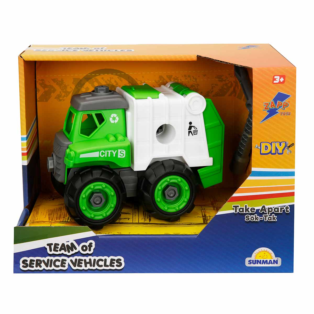 Mașină de reciclare Zapp Toys cu șurubelniță