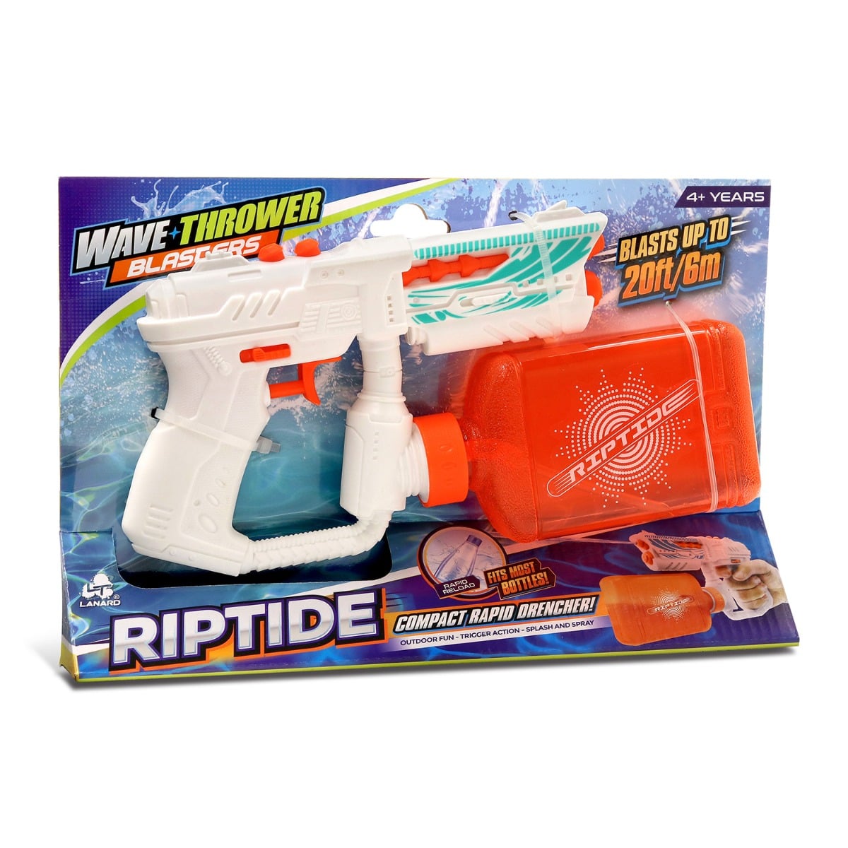 Pistol cu apa Lanard Toys Riptide, 6 m raza actiune