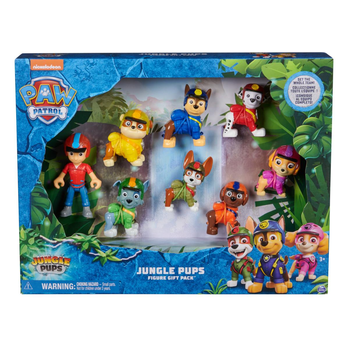 Set 8 Figurine Paw Patrol Jungle Pups