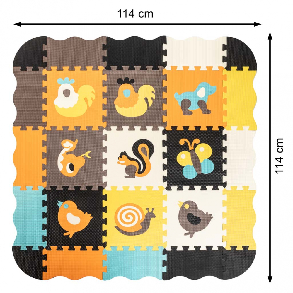 Covor Puzzle Ikonka Spuma EVA Cute Animals - imagine 9