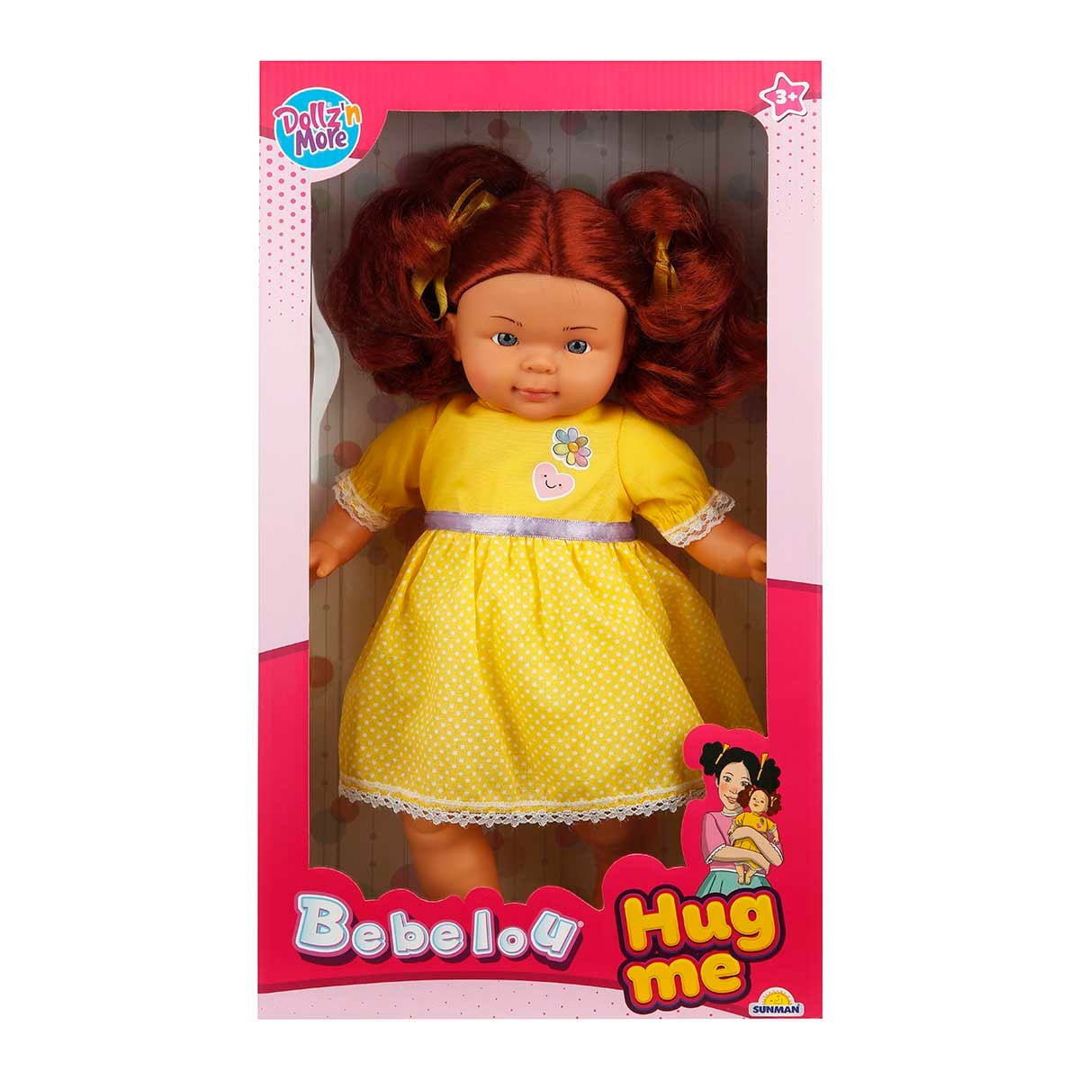Păpușă Bebelou Dollz n More, 40 cm, Păr Roșcat
