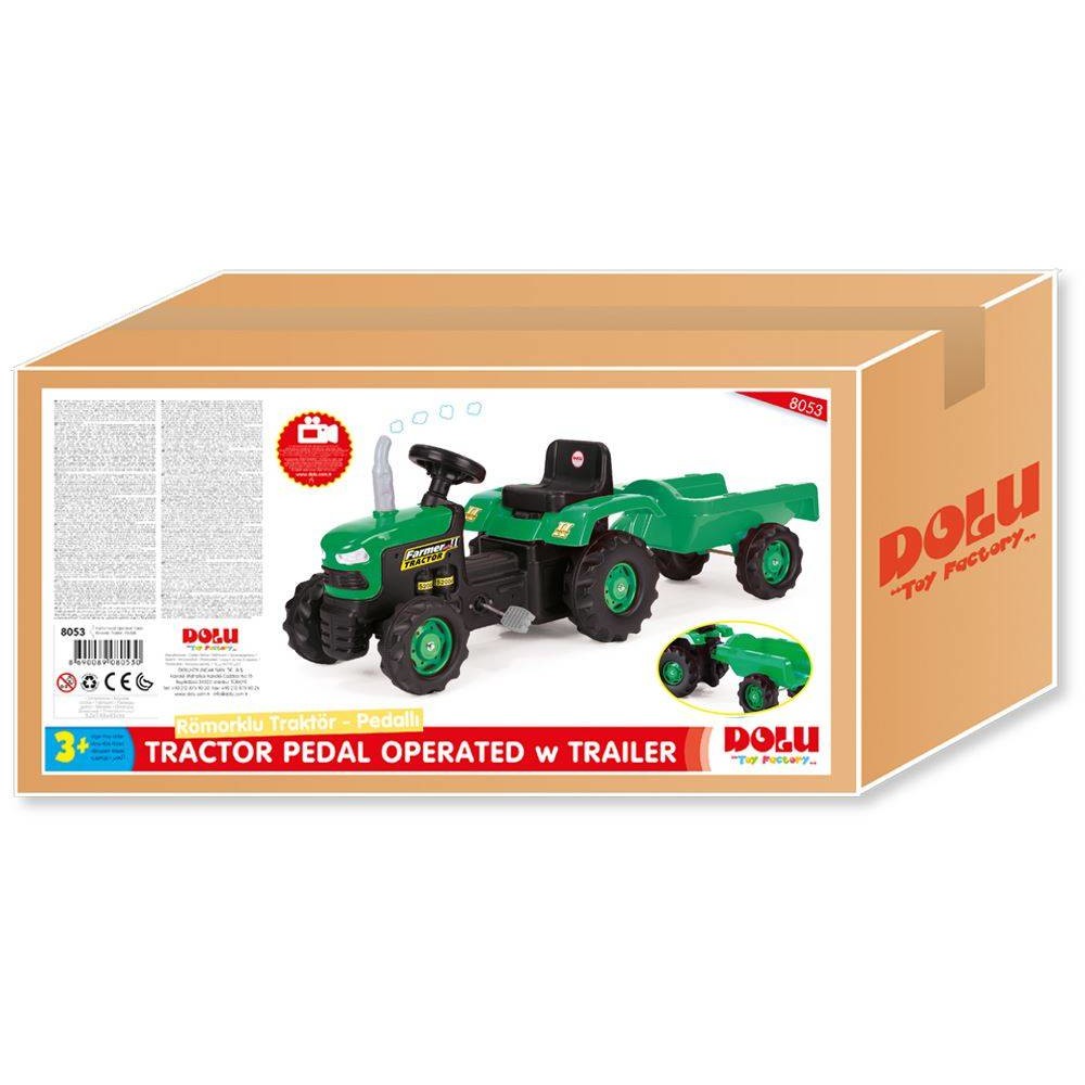 Tractor cu Remorca Dolu, pe Pedale