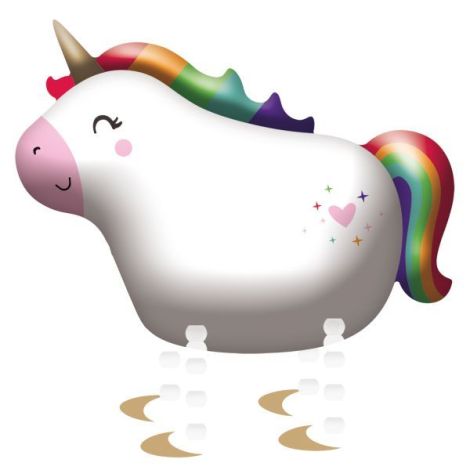 Balon Unicorn Mergător Amscan - Decor Magic