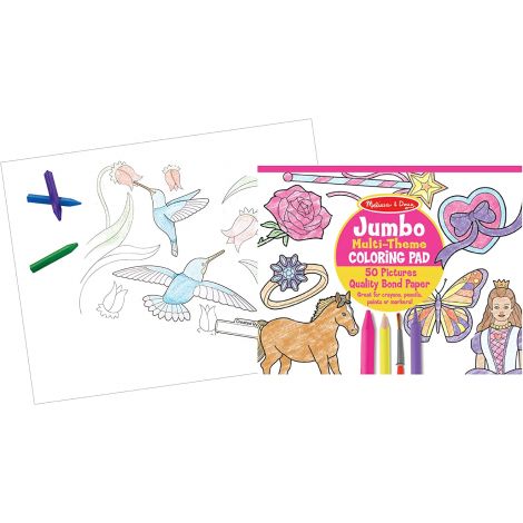 Caiet Colorat Roz Melissa&Doug - 50 Desene Creative - imagine 4