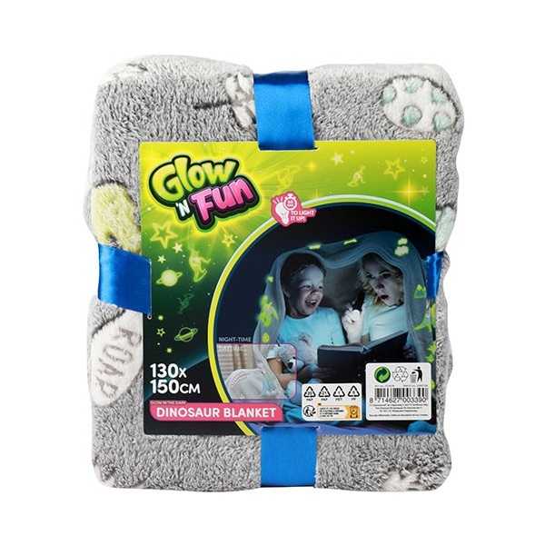 Paturica Toi-Toys Dinozauri Fosforescenti 130x150 - imagine 2