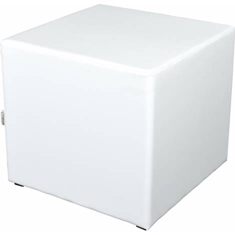 Puf Pătrat Alb Moje Bambino 54 cm