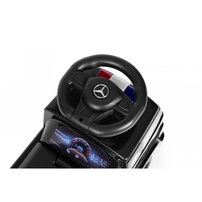 Mașinuță Ecotoys Mercedes Politie Negru, Fără Pedale - imagine 6
