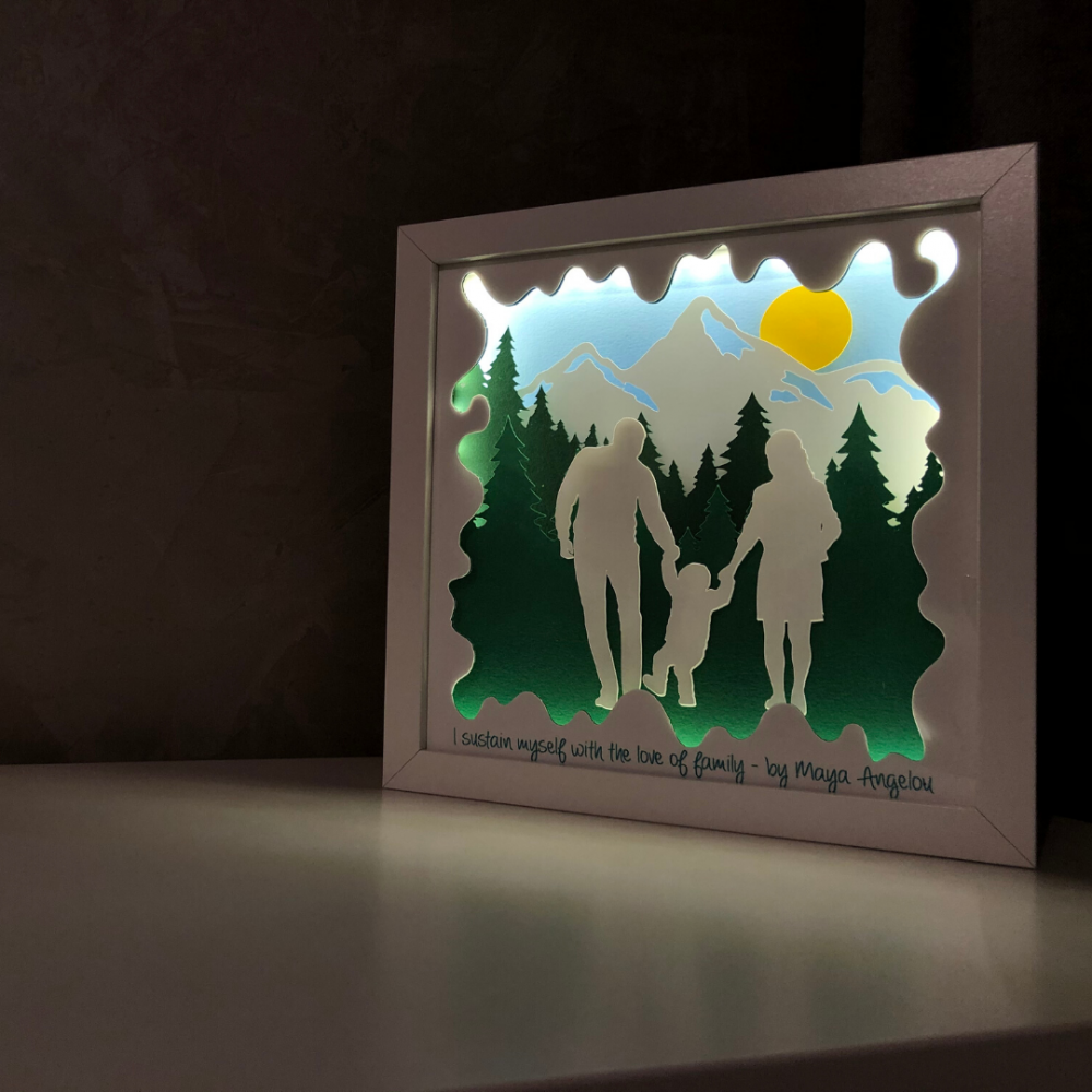 Tablou Luminos Părinți și Copii | Noorhandmadeatelier