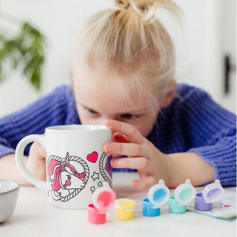 Set Creativ Totum: Cană Unicorn de Pictat - imagine 4