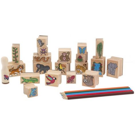 Set Stampile Jungla Melissa & Doug - Creativitate