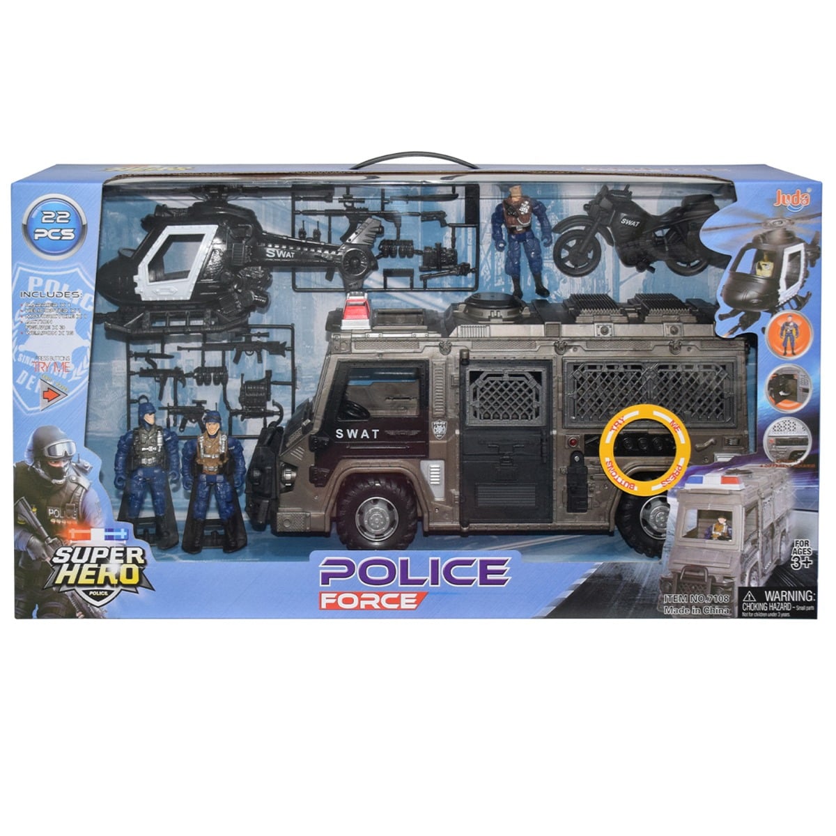 Set SWAT Hero Combat cu Sunete, Lumini și Figurine