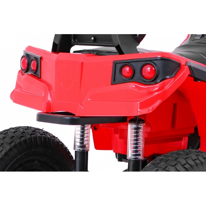 ATV Electric Ramiz Rosu, 90W, Cu Sunete si Suspensii - imagine 2