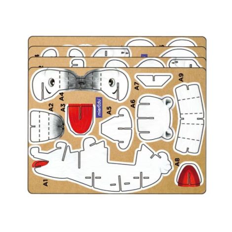 Urs Polar Puzzle 3D cu Sunete Mieredu - imagine 3