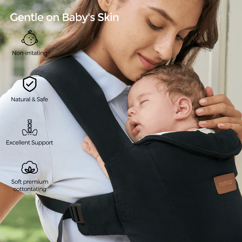 Marsupiu WeeSnug Momcozy Negru | Nor Pufos - imagine 7