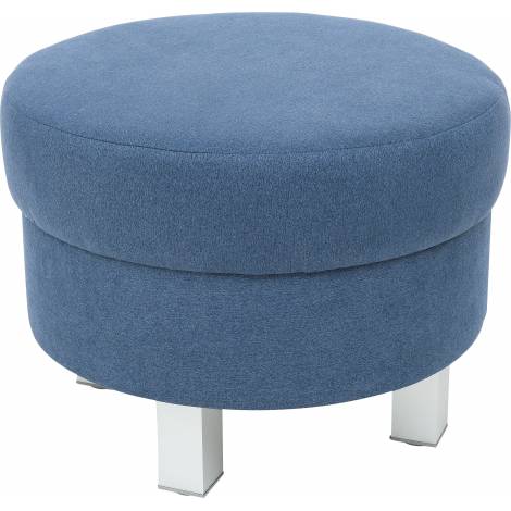 Puf Rotund Navy Moje Bambino | Microfibra Premium