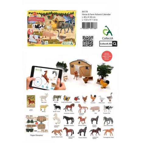 Calendar de Crăciun Collecta Ferma - 24 Figurine - imagine 3