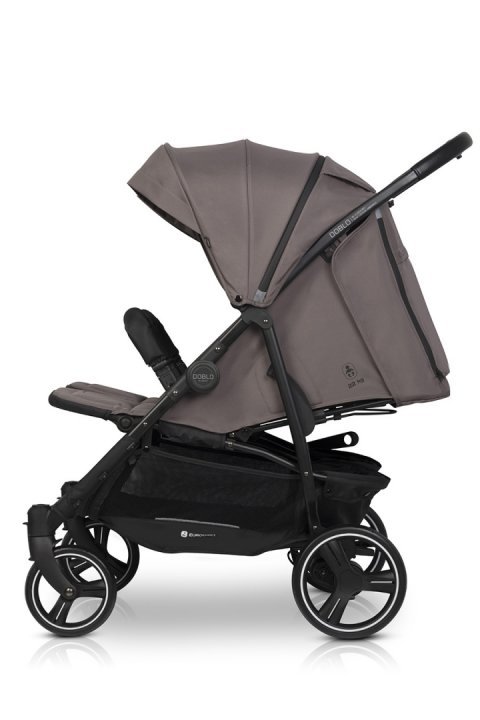 Carucior Gemeni Euro Cart Doblo Taupe - Reglabil Individual - imagine 3