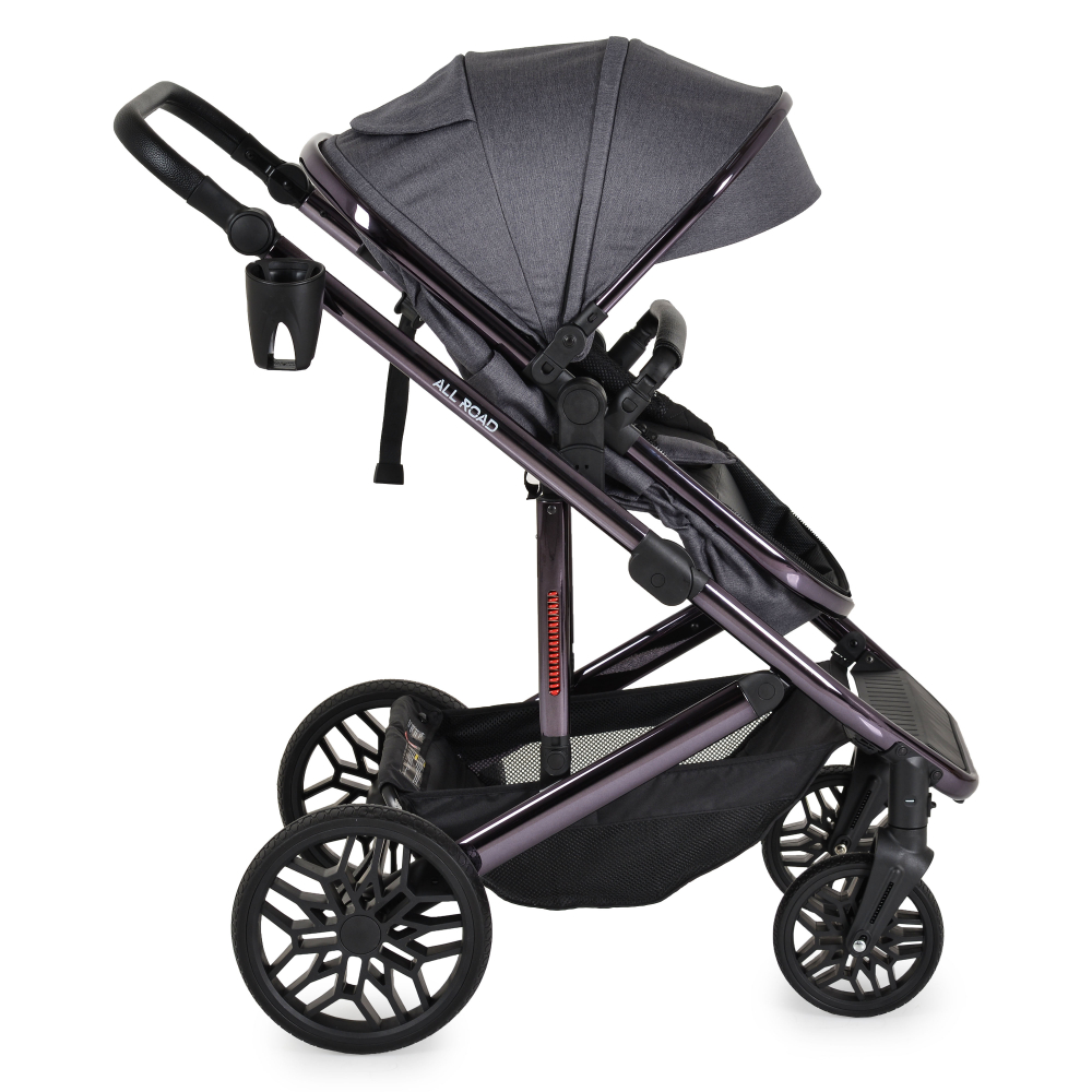 Carucior 2in1 Moni All Road Grey - Convertibil - imagine 2