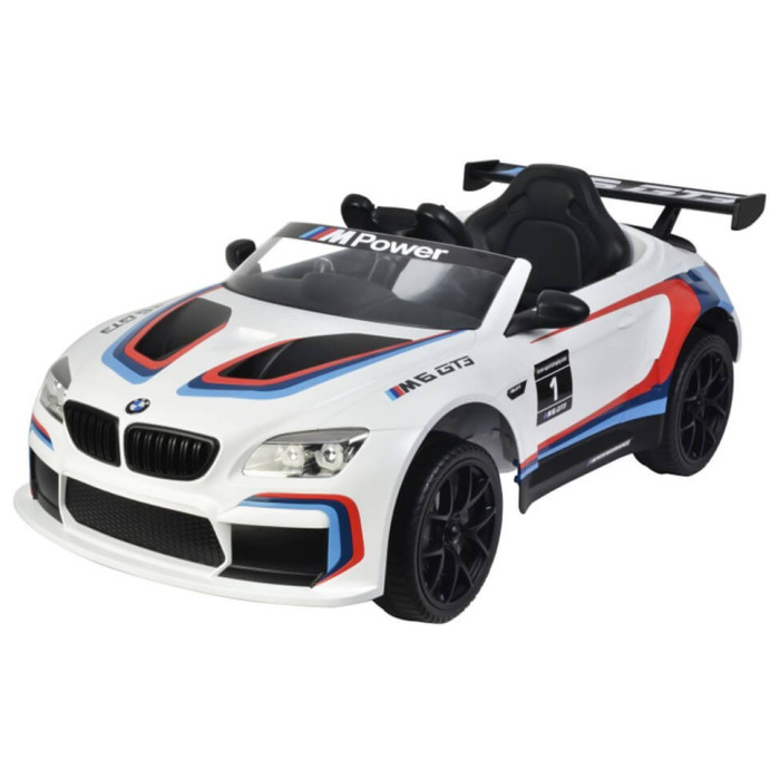Masinuta Electrica BMW M6 GT3 Alba - Autokids.ro
