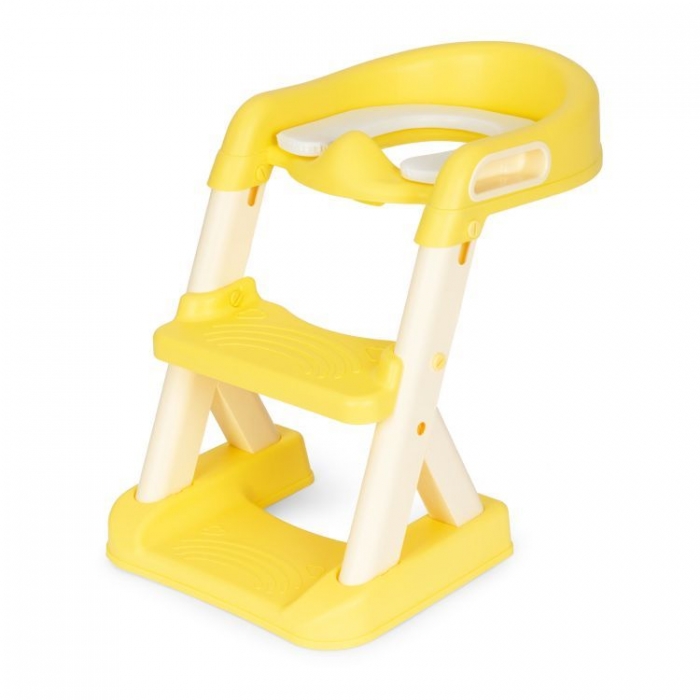 Reductor Toaleta cu Scara Ecotoys Galben - imagine 3