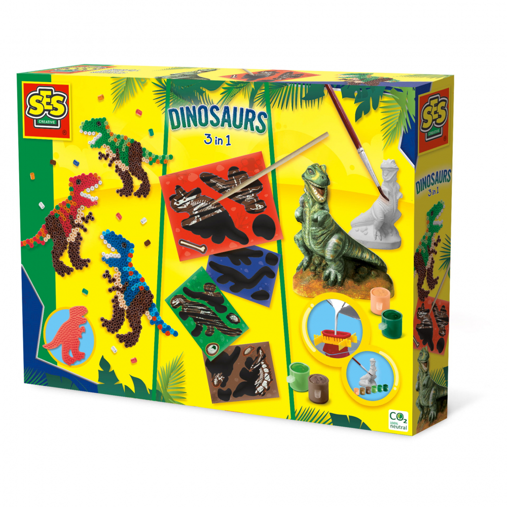 Set Creativ 3 in 1 Dinozauri Ses Creative