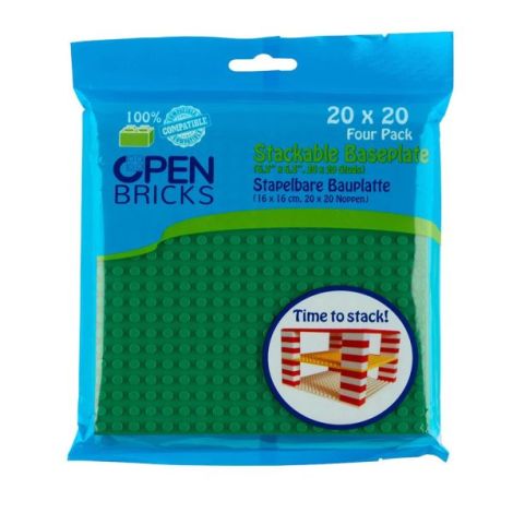Placi Constructie Verzi 20x20 Open Brick 4buc