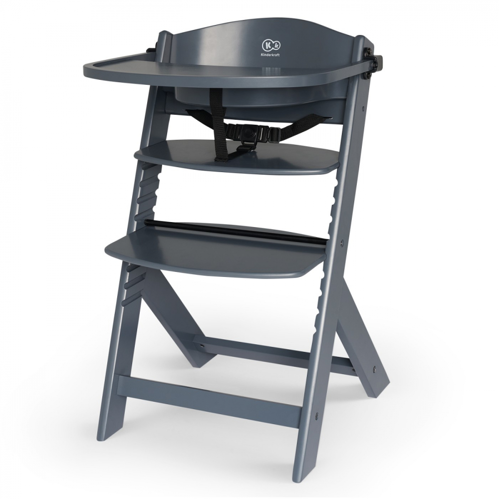 Kinderkraft Enock 3-in-1 Scaun Masă Gri