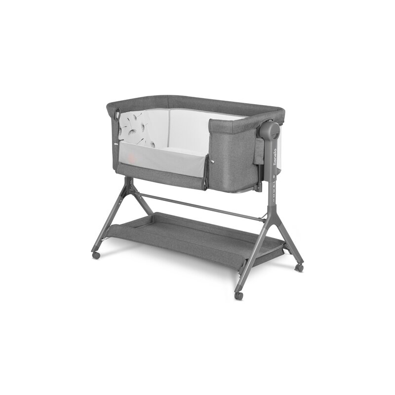 Patut Co-Sleeper Lionelo Leonie Plus Pliabil Gri - imagine 2