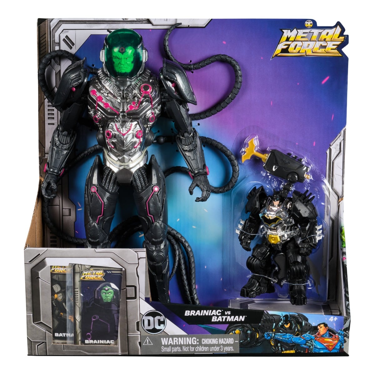 Set DC Universe Brainiac vs Batman Metal Force
